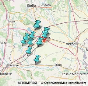 Mappa 13049 Tronzano Vercellese VC, Italia (10.044)