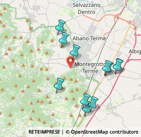 Mappa Via Risorgimento, 35036 Montegrotto Terme PD, Italia (3.96364)