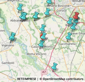 Mappa Via Guglielmo Marconi, 20080 Calvignasco MI, Italia (9.7355)