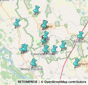 Mappa Via Guglielmo Marconi, 20080 Calvignasco MI, Italia (3.65143)