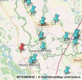 Mappa Via Guglielmo Marconi, 20080 Calvignasco MI, Italia (5.3945)