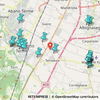 Mappa Via dell'Artigianato, 35020 Località Produttiva PD, Italia (2.8975)