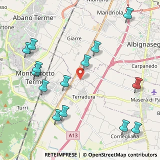Mappa Via dell'Artigianato, 35020 Carrara San Giorgio PD, Italia (2.61143)