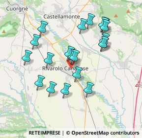 Mappa Via Montello, 10086 Rivarolo Canavese TO, Italia (3.5695)