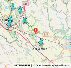 Mappa Via IV Novembre, 26838 Tavazzano con Villavesco LO, Italia (6.64273)