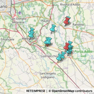 Mappa Via IV Novembre, 26838 Tavazzano con Villavesco LO, Italia (6.58769)