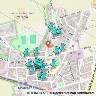 Mappa Via IV Novembre, 26838 Tavazzano con Villavesco LO, Italia (0.255)