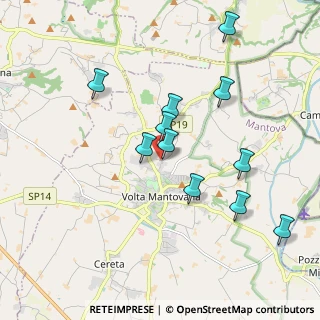 Mappa Via Della Fontane, 46049 Volta Mantovana MN, Italia (1.83818)