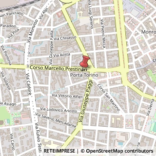Mappa Corso Marcello Prestinari, 31, 13100 Vercelli, Vercelli (Piemonte)