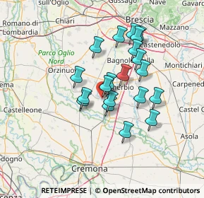 Mappa Via Aldo Moro, 25028 Verolanuova BS, Italia (11.2815)