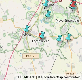 Mappa Via Monte Grappa, 20084 Lacchiarella MI, Italia (6.12385)