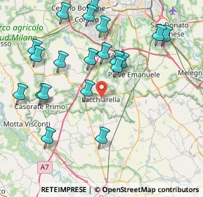 Mappa Via Monte Grappa, 20084 Lacchiarella MI, Italia (8.856)