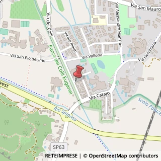 Mappa Via dei Colli, 7, 35036 Montegrotto Terme, Padova (Veneto)