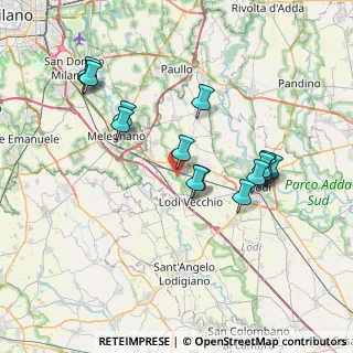 Mappa 8CF2+72, 26838 Tavazzano con Villavesco LO, Italia (7.28933)