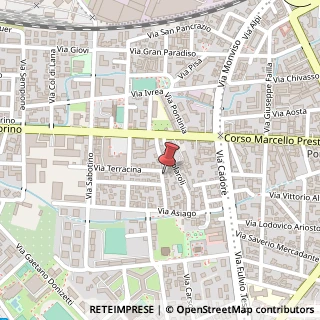 Mappa Via Terracina, 3, 13100 Vercelli, Vercelli (Piemonte)