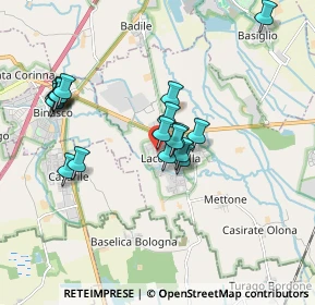 Mappa Via Fratelli Cervi, 20084 Lacchiarella MI, Italia (1.65889)