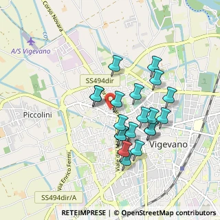 Mappa Via Valenza, 27029 Vigevano PV, Italia (0.7755)