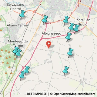 Mappa Via San Leopoldo Mandich, 35020 Maserà di Padova PD, Italia (5.44)