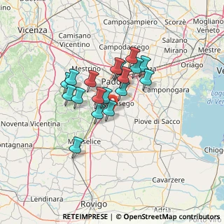 Mappa Via San Leopoldo Mandich, 35020 Maserà di Padova PD, Italia (10.23111)