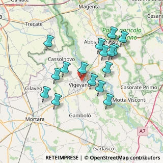 Mappa Via Eleonora Duse, 27029 Vigevano PV, Italia (6.6875)