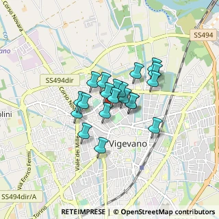 Mappa Via Piave, 27029 Vigevano PV, Italia (0.5555)