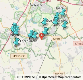Mappa Via Milano, 20084 Lacchiarella MI, Italia (3.788)