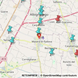 Mappa Via Gorizia, 35020 Maserà di Padova PD, Italia (2.83182)