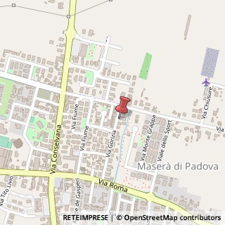 Mappa Via Gorizia, 28, 35020 Maserà di Padova, Padova (Veneto)