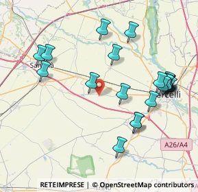 Mappa Unnamed Road, 13040 Salasco VC, Italia (8.6395)