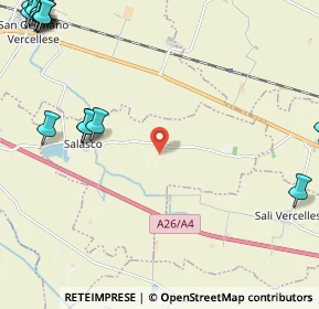 Mappa Unnamed Road, 13040 Salasco VC, Italia (3.9005)