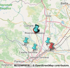 Mappa Via Alfredo D'Andrade, 10086 Rivarolo Canavese TO, Italia (6.60929)