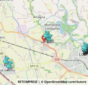 Mappa SS 9 Via Emilia, 26900 Lodi LO, Italia (3.26833)