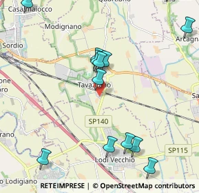 Mappa 26838 San Zenone al Lambro MI, Italia (2.63143)