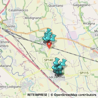 Mappa Via delle Industrie, 26838 Tavazzano con Villavesco LO, Italia (1.598)
