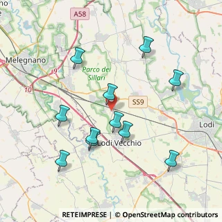 Mappa Via delle Industrie, 26838 Tavazzano con Villavesco LO, Italia (3.90273)