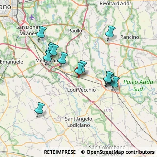Mappa Via delle Industrie, 26838 Tavazzano con Villavesco LO, Italia (7.00286)