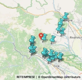 Mappa Regione Molino Avvocato, 10070 Corio TO, Italia (7.279)