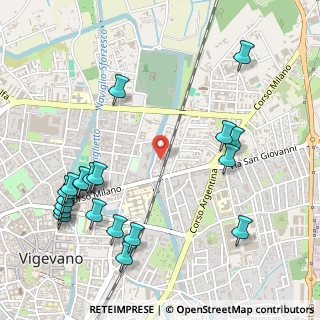 Mappa Via Corio Bernardino, 27029 Vigevano PV, Italia (0.653)
