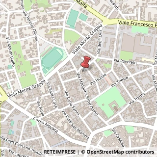 Mappa Via Madonna Sette Dolori, 27, 27029 Vigevano, Pavia (Lombardia)