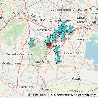 Mappa SS 16 Adriatica, 35020 Località Produttiva PD (9.88077)