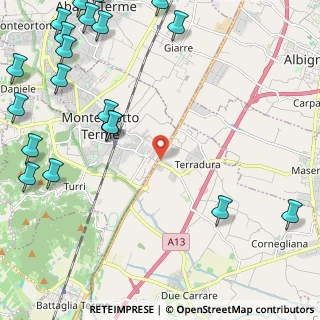 Mappa SS 16 Adriatica, 35020 Località Produttiva PD (3.425)