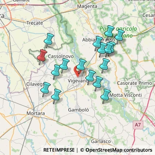 Mappa Via Guglielmo Oberdan, 27029 Vigevano PV, Italia (6.91706)