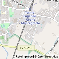 Mapa Montegrotto Terme