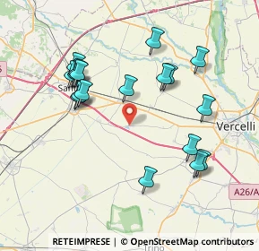 Mappa SP26, 13040 Salasco VC, Italia (7.74889)