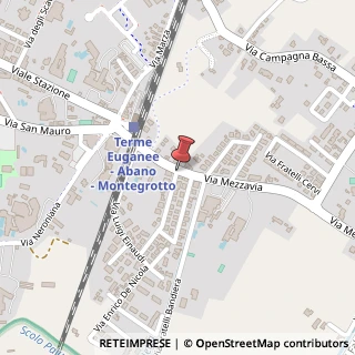Mappa Via Mezzavia, 8, 35036 Montegrotto Terme, Padova (Veneto)