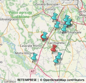 Mappa Via A. Tonelli, 20080 Vernate MI, Italia (7.67182)