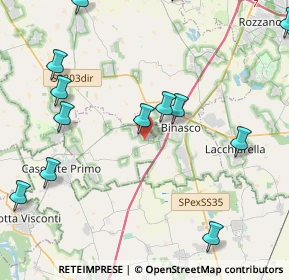 Mappa Via A. Tonelli, 20080 Vernate MI, Italia (6.802)