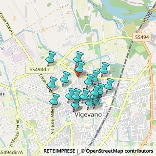 Mappa Via Orti, 27029 Vigevano PV, Italia (0.7215)