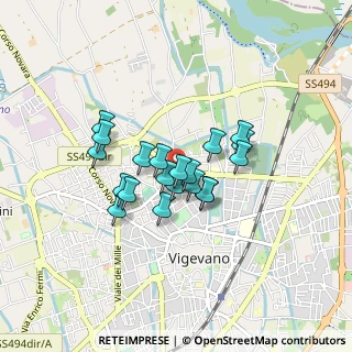 Mappa Via Orti, 27029 Vigevano PV, Italia (0.606)