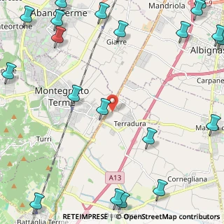 Mappa Via E. Mattei, 35020 Due Carrare PD, Italia (3.6725)